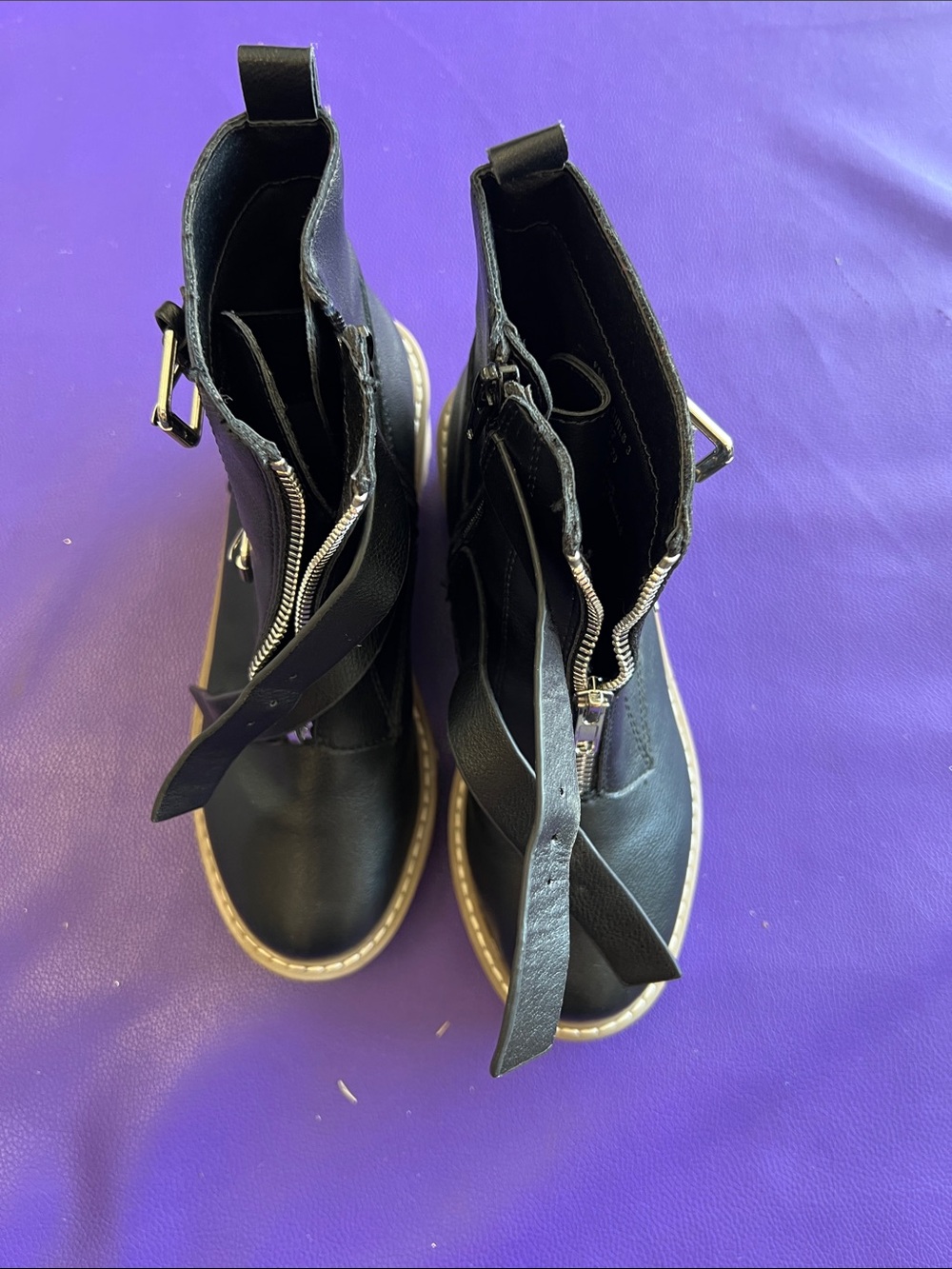 DV by Dolce Vita Black Kids Ankle Boots with Buckle and Zipper